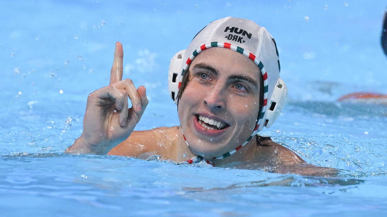 Belgrád, 2026. január 18. Fekete Gergő a belgrádi férfi vízilabda Európa-bajnokság középdöntőjének E csoportjában játszott Magyarország - Szerbia mérkőzésen a Belgrade Arenában 2026. január 18-án. MTI/Czeglédi Zsolt