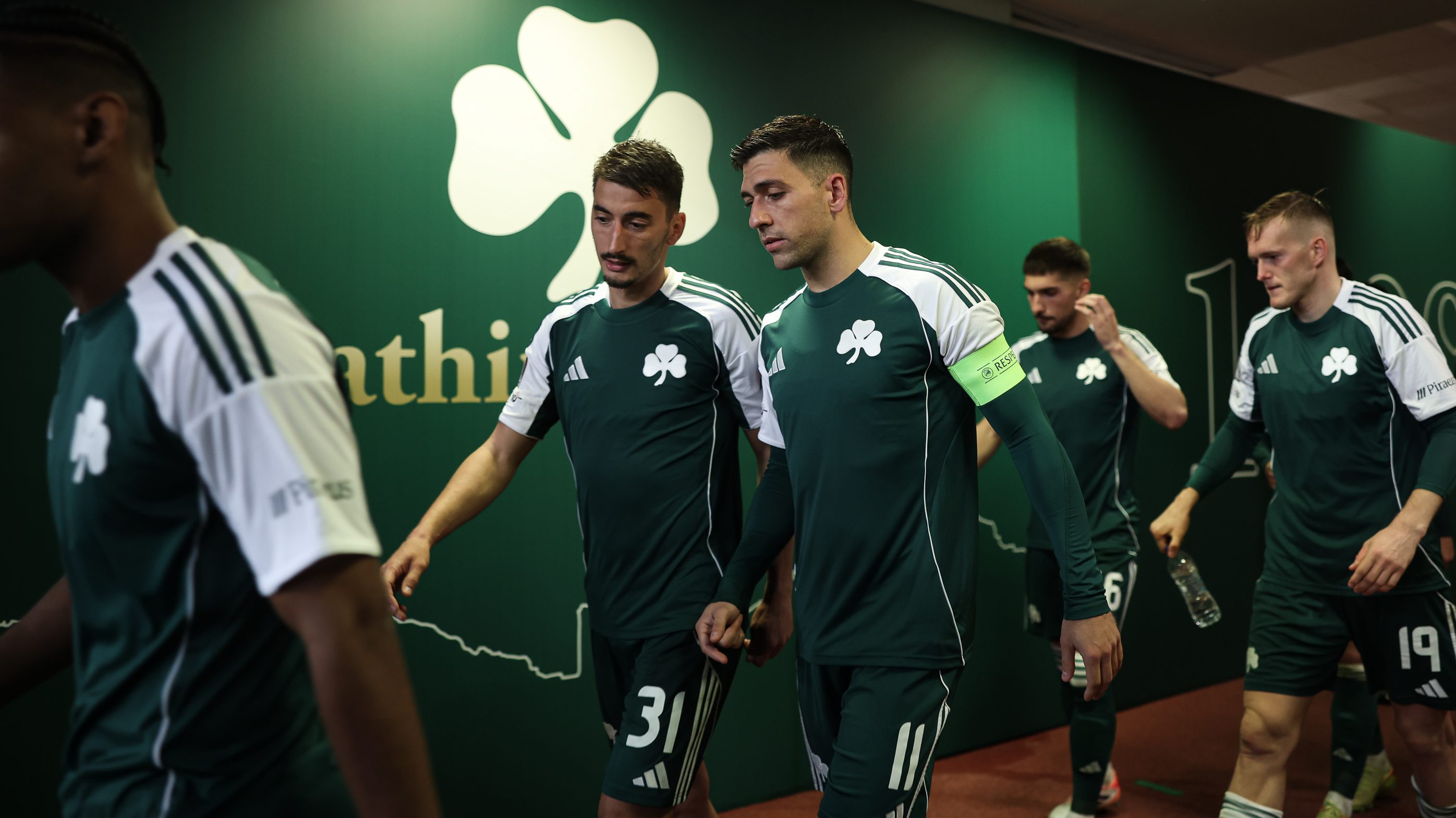 A Panathinaikosz játékosai.