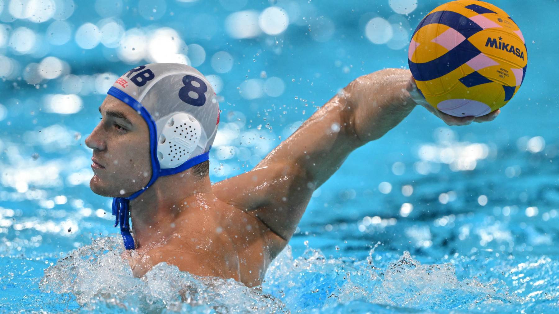 Nikola Jaksic vízilabda szerbia Andreas SOLARO / AFP