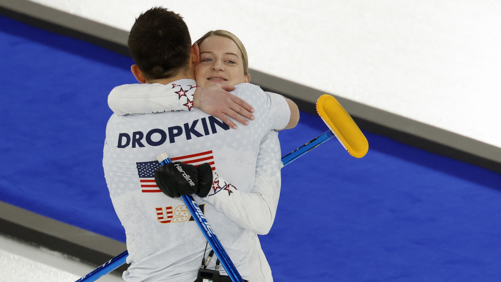 Az Egyesült Államok vegyes curlingpárosa a milánói-cortinai téli olimpián.