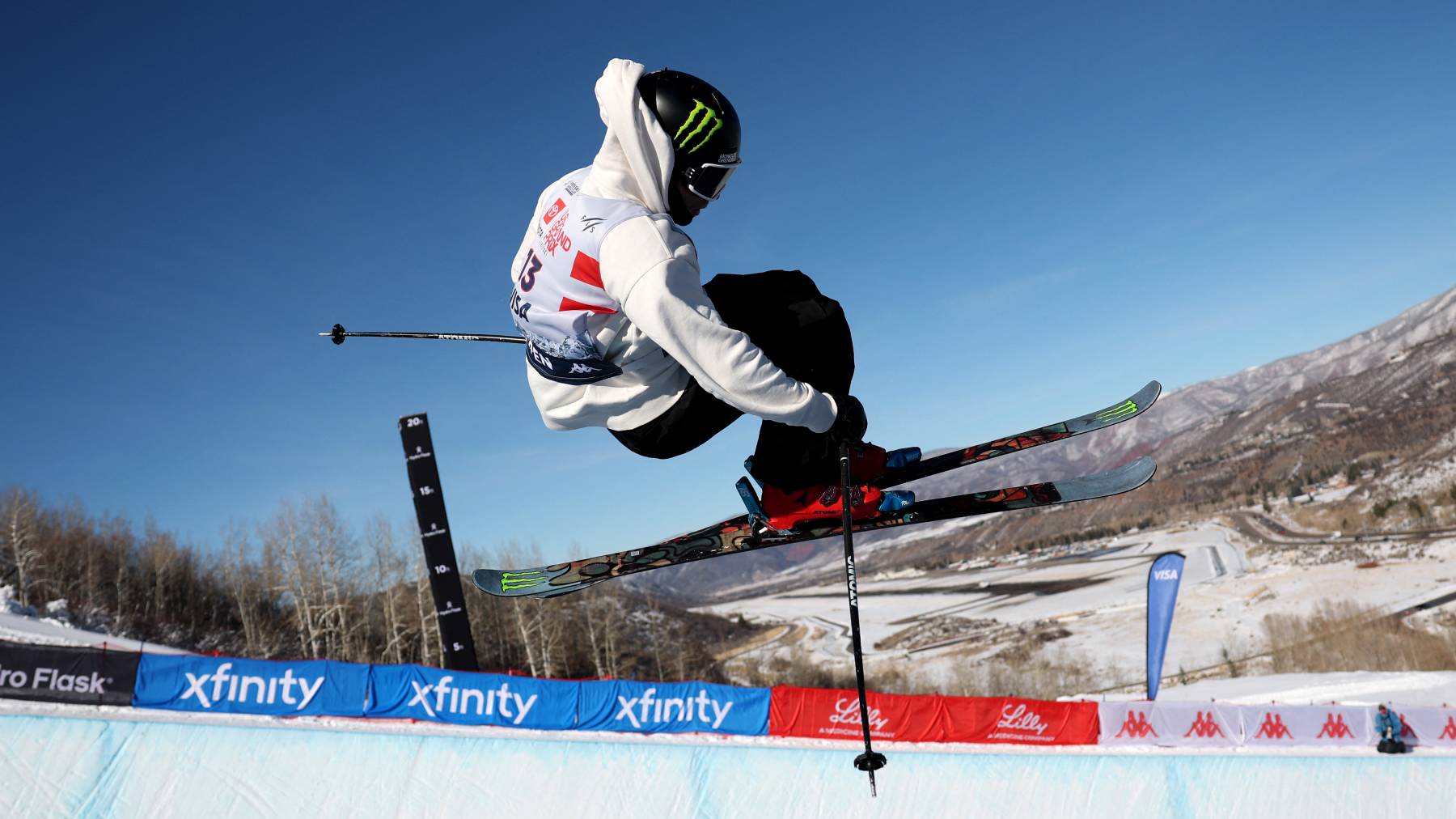 ASPEN, COLORADO - JANUARY 10: Gus Kenworthy of Team Great Britain competes in the first run of the Aspen Snowmass Men's Freeski Halfpipe Finals during the Toyota US Grand Prix 2026 at Aspen Snowmass Ski Resort on January 10, 2026 in Aspen, Colorado. Michael Reaves/Getty Images/AFP