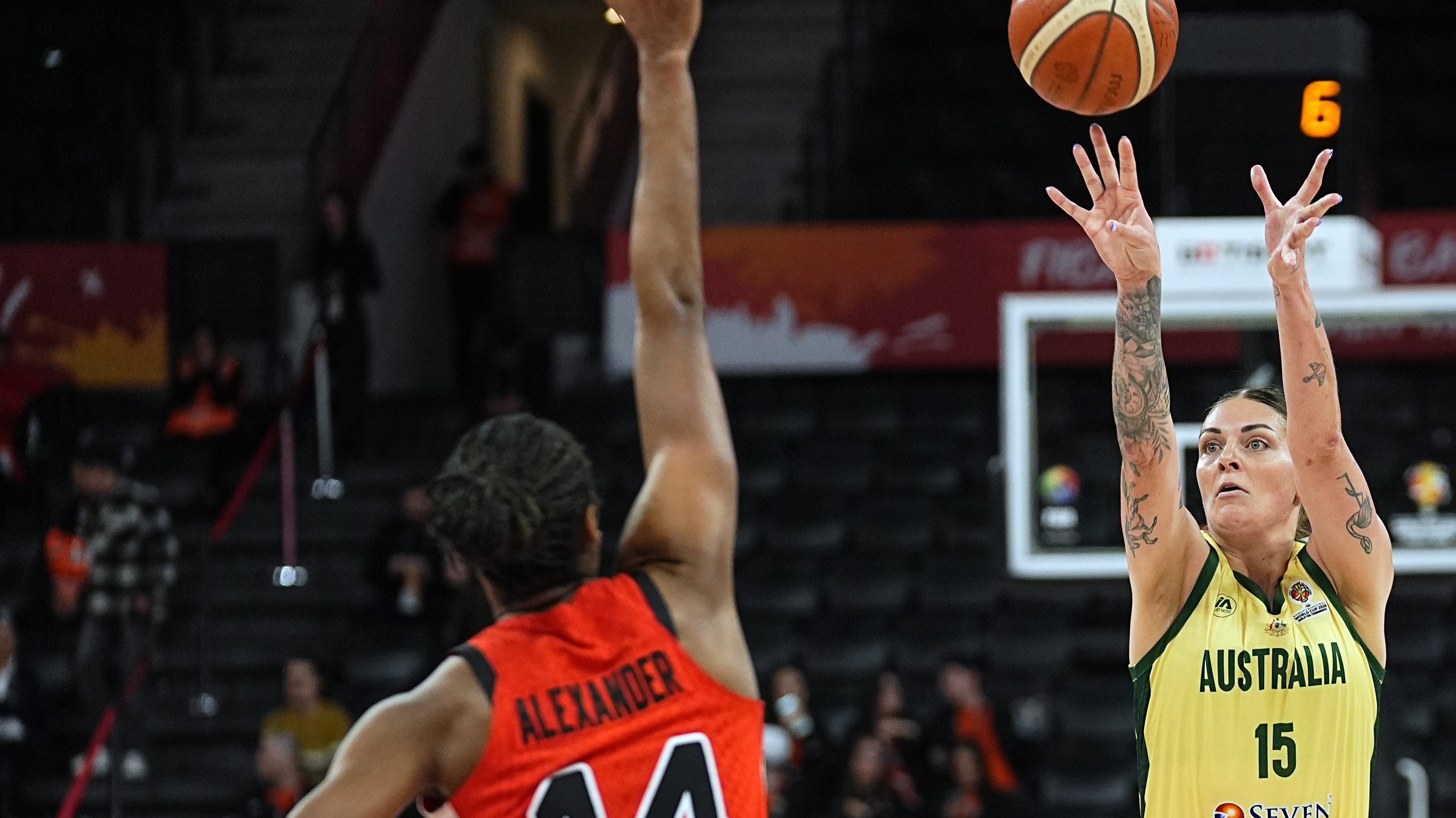 Ausztrália és Kanada vb-selejtezős mérkőzése.