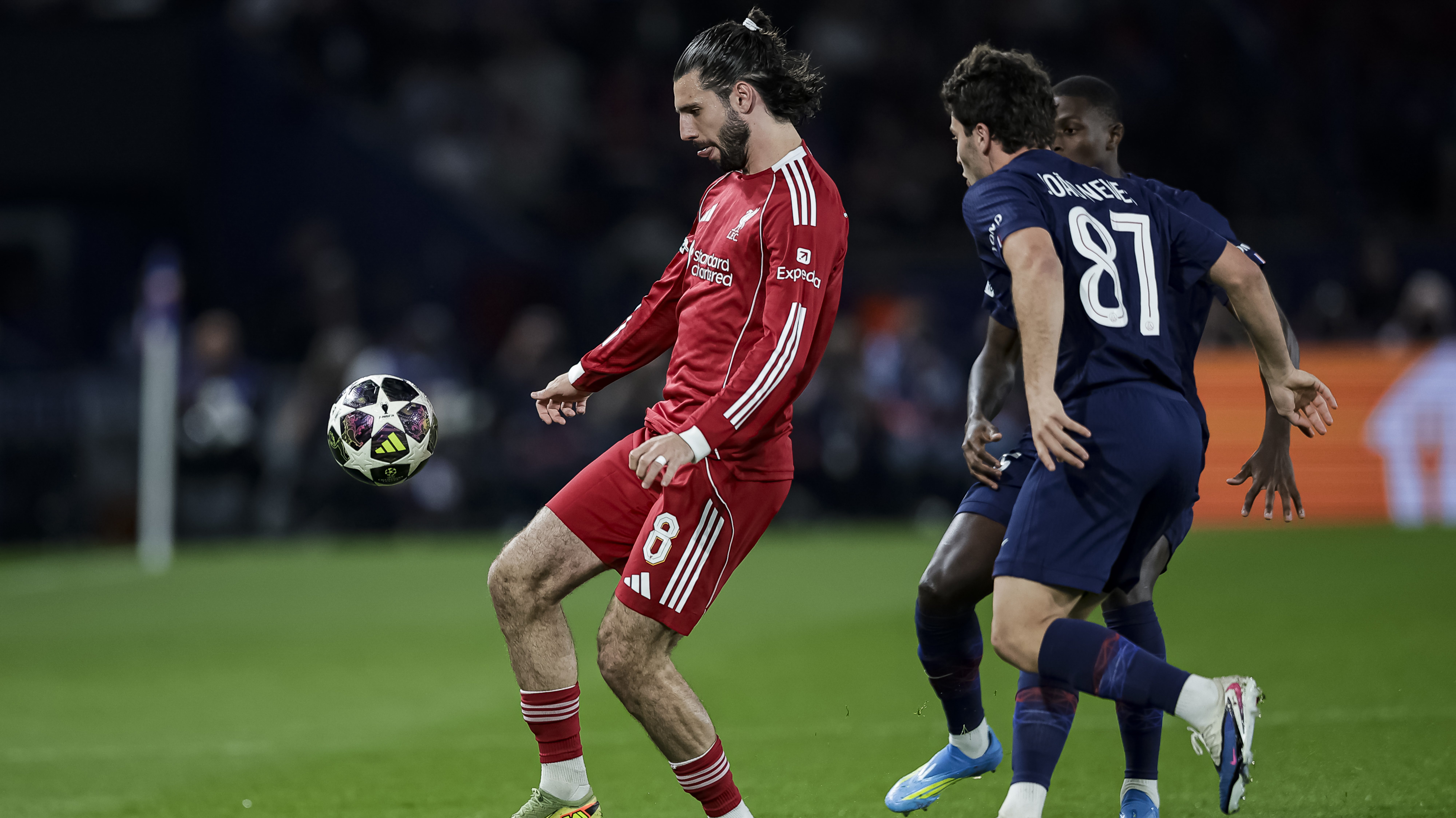 Szoboszlai Dominik a Paris Saint-Germain elleni meccsen.