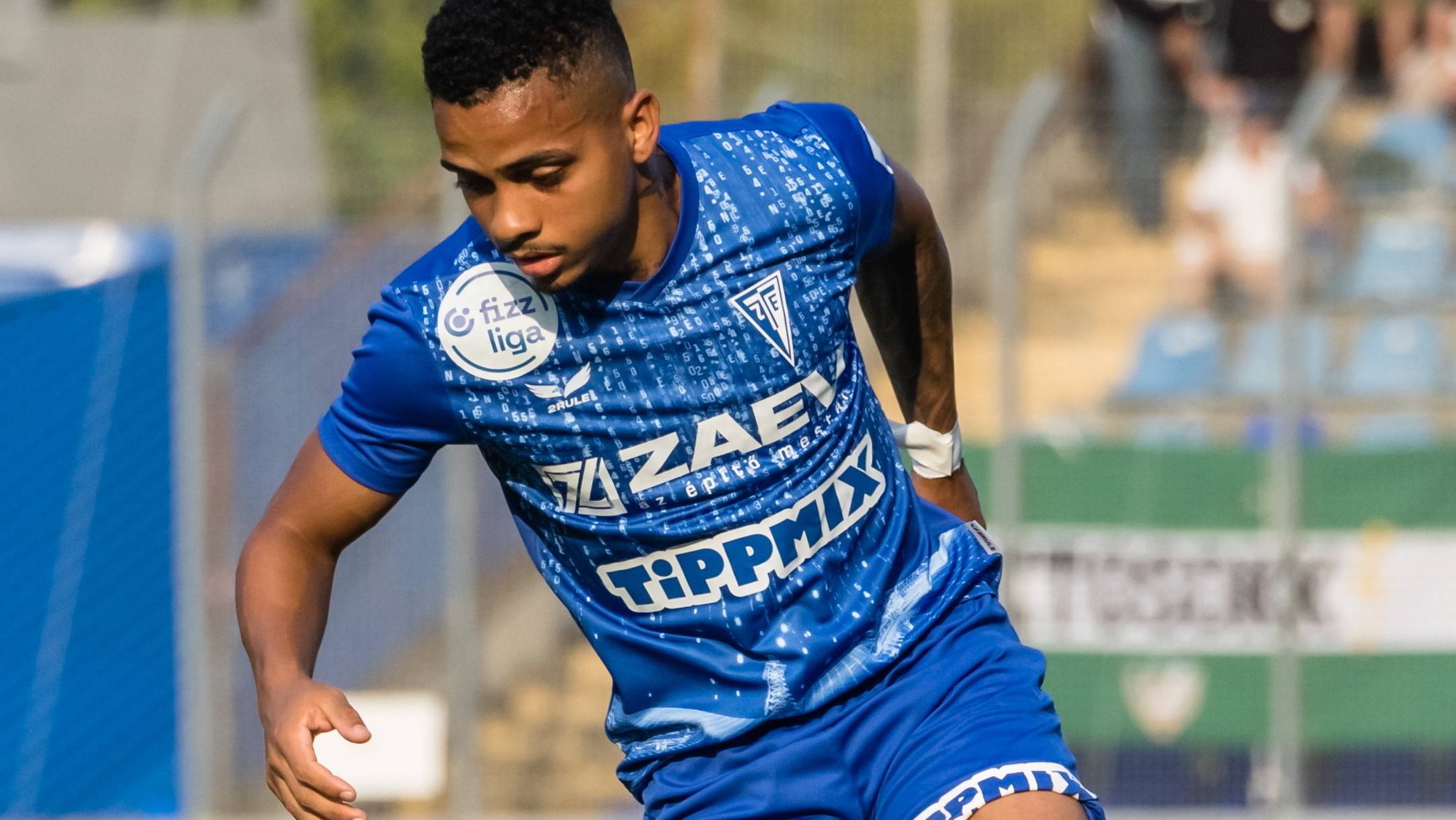 Joao Victor Vieira Ferreira Sousa, a Zalaegerszeg játékosa a labdarúgó Fizz Liga 3. fordulójában játszott Zalaegerszegi TE FC - ETO FC mérkőzésen a zalaegerszegi ZTE Arénában 2025. augusztus 10-én.