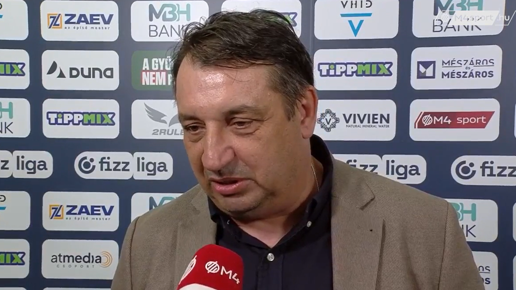 Hornyák Zsolt, a Felcsút vezetőedzője.