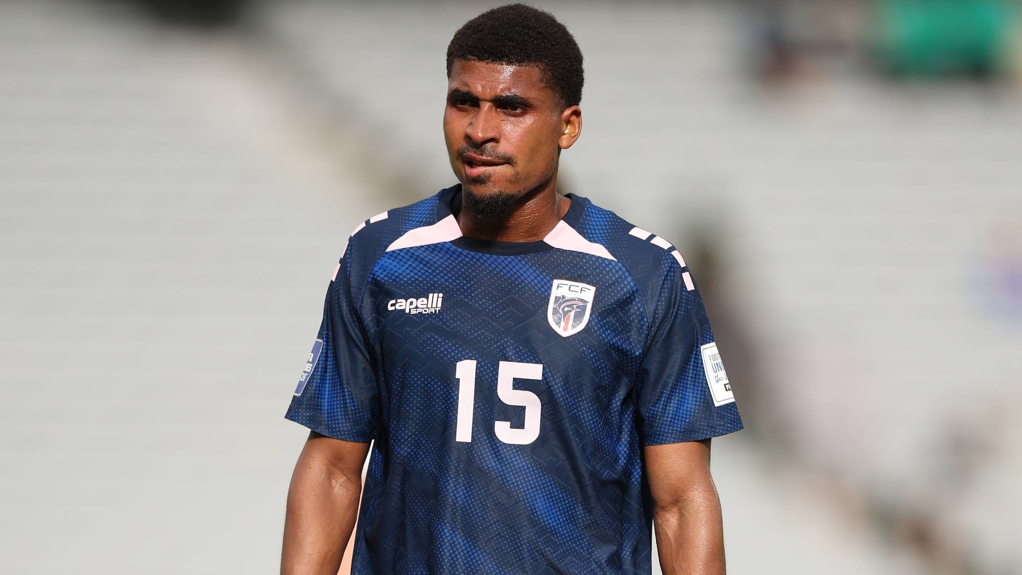 AUCKLAND, NEW ZEALAND - MARCH 30: Laros Duarte of Cape Verde looks on during the FIFA Series match between Cape Verde and Finland at Eden Park on March 30, 2026 in Auckland, New Zealand. (Photo by Phil Walter/Getty Images)