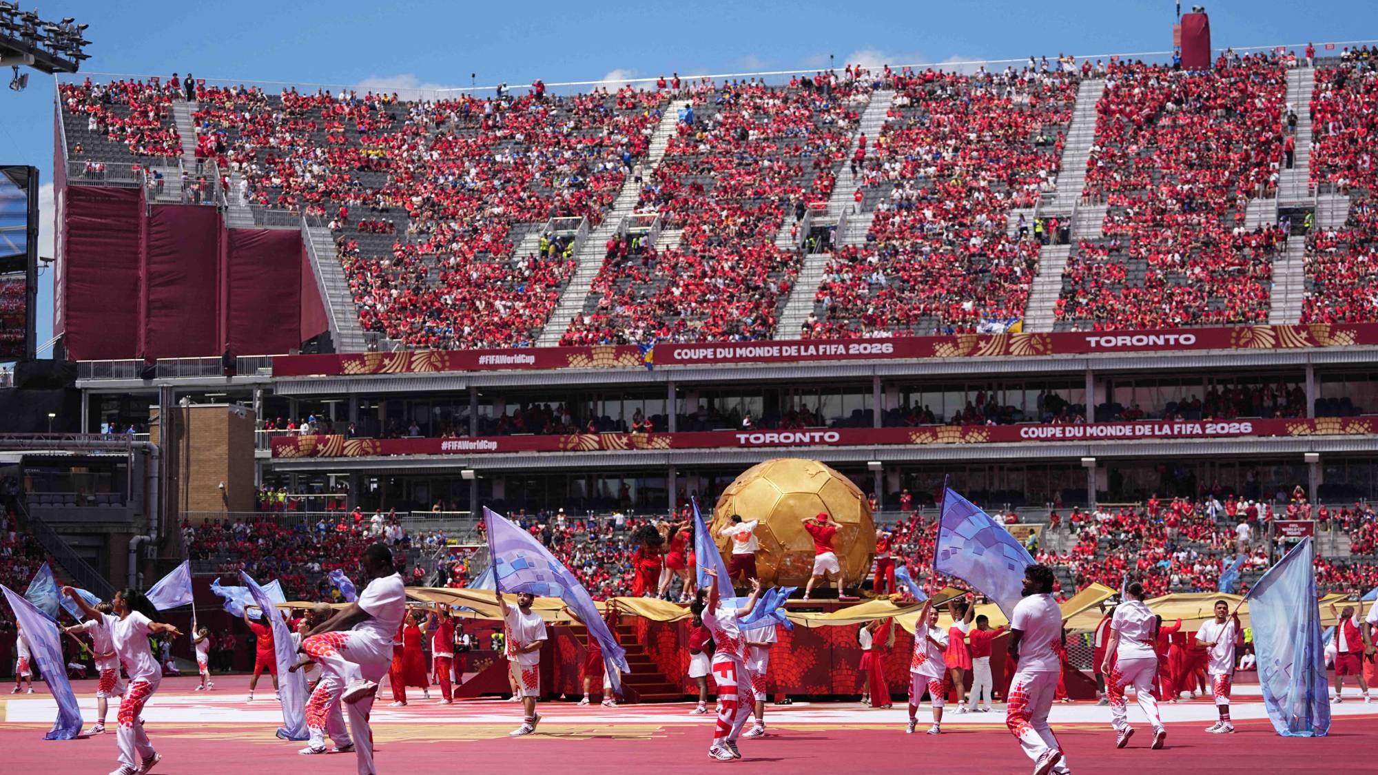 Opening Ceremony /0 / during Group B FIFA World Cup 2026, Canada and Bosnia and Herzegovina, Toronto Stadium, Toronto, Canada on June 12 2026. (Photo by Ulrik Pedersen/NurPhoto)