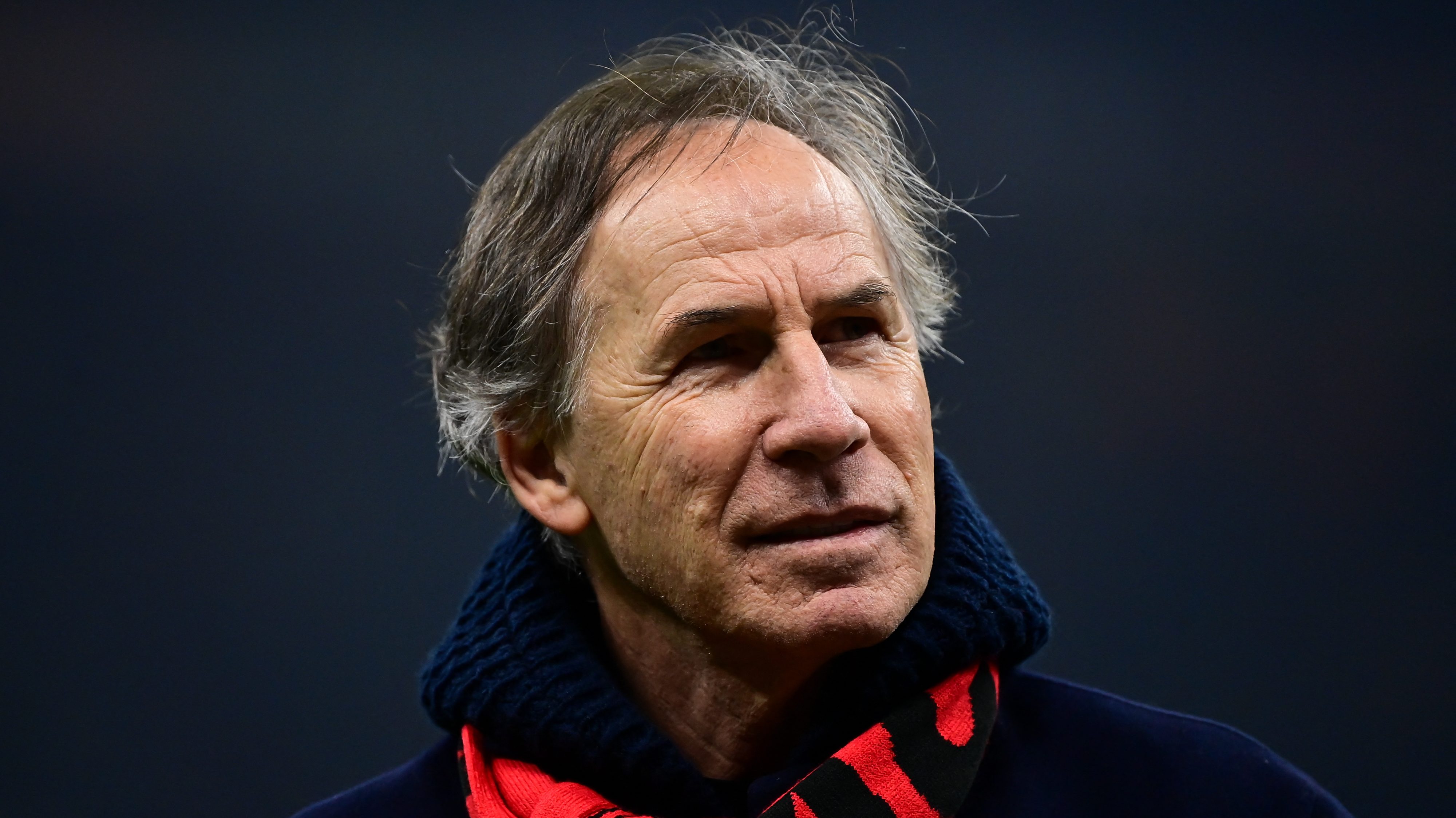 Franco Baresi a 2024 decemberében játszott Milan-Genoa bajnokin.
