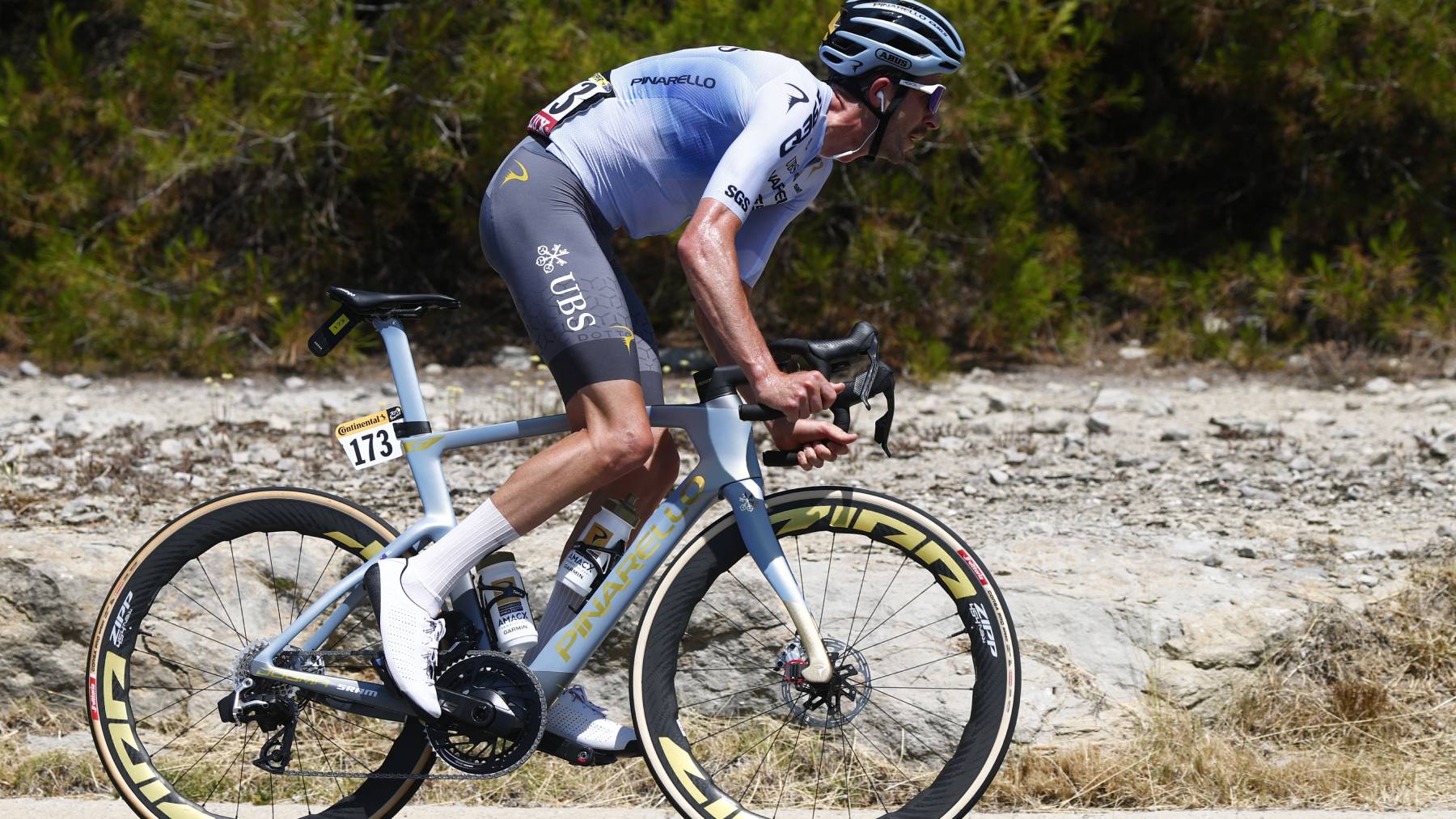 Australian Chris Harper of Pinarello-Q36.5 Pro Cycling Team pictured in action during stage 3 of the 2026 Tour de France cycling race, a stage of 195,9km from Granollers, Spain, to Les Angles, France, Monday 06 July 2026. The 113th edition of the Tour de France starts on Saturday 4 July in Barcelona, Spain, and will finish in Paris, France on the 26th of July. BELGA PHOTO POOL LUCA BETTINI