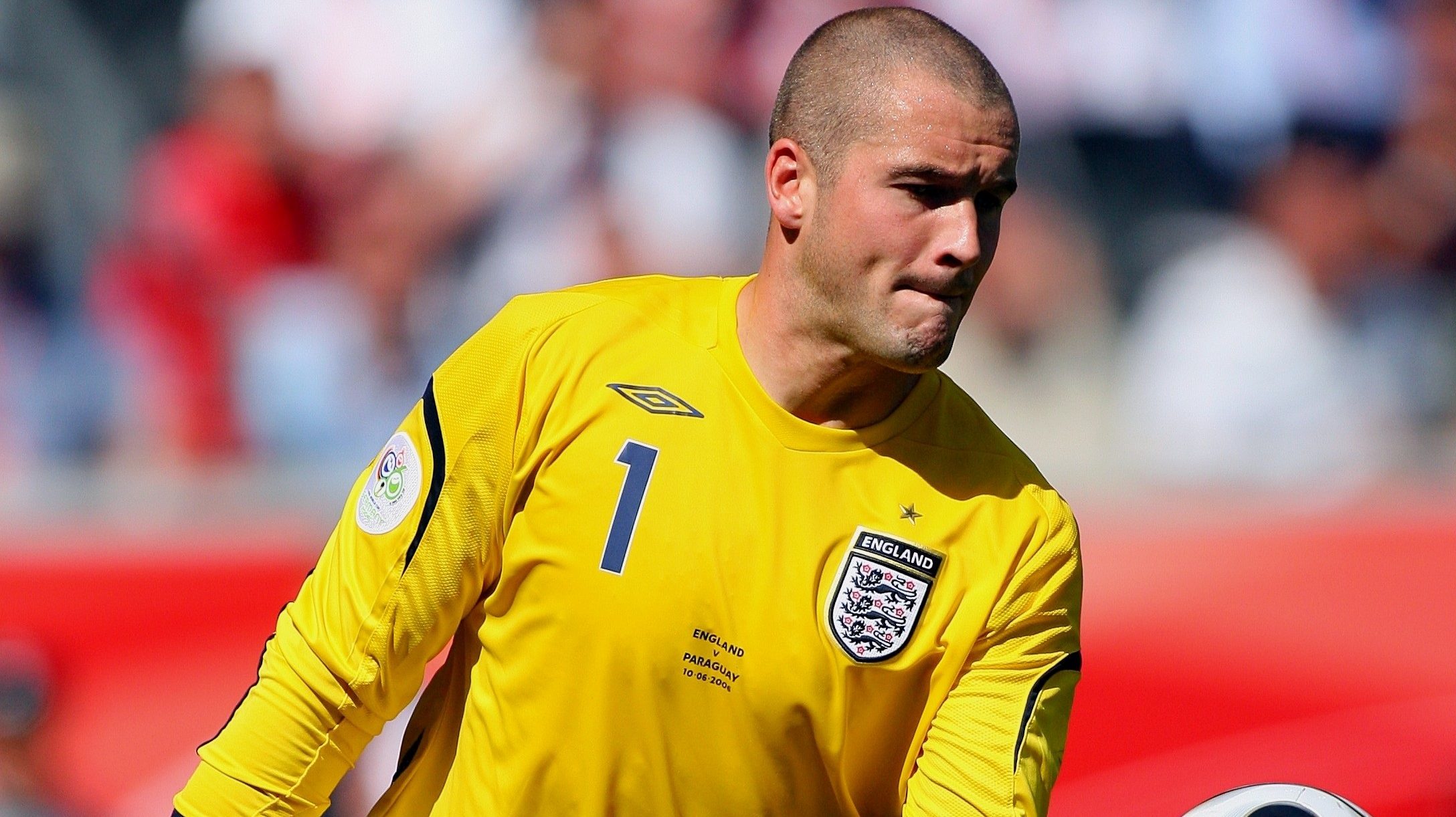 Paul Robinson 2006-ban a Paraguay elleni kirúgásánál.