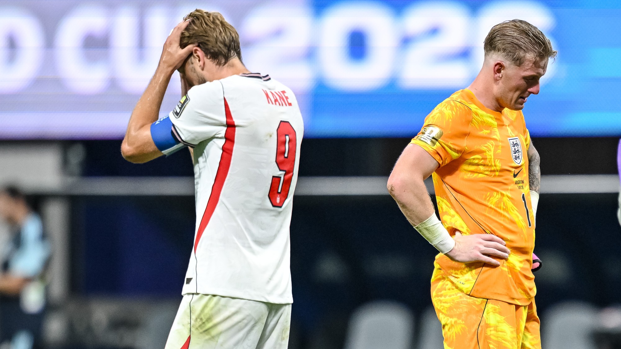 Harry Kane és Jordan Pickford