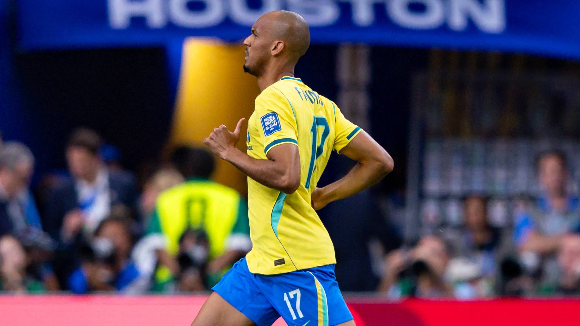UNITED STATES - HOUSTON - 06/29/2026 - 2026 WORLD CUP, BRAZIL vs. JAPAN - Fabinho, Brazilian player, during a match against Japan at NRG Stadium for the 2026 World Cup. Photo: Rodolfo Buhrer/AGIF