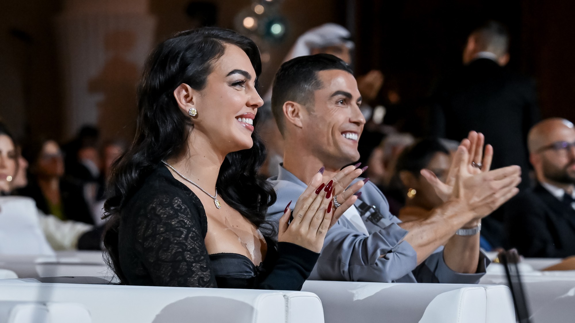 Georgina Rodríguez és Cristiano Ronaldo.