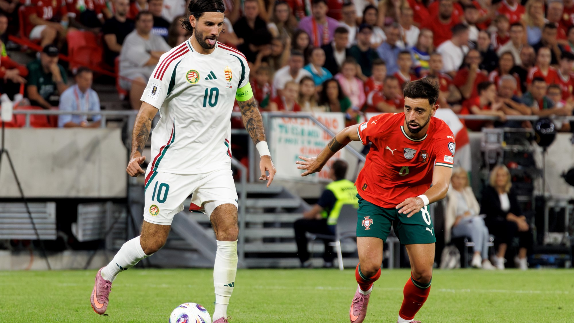 Szoboszlai Dominik és Bruno Fernandes a Nemzetek Ligájában is találkozott.