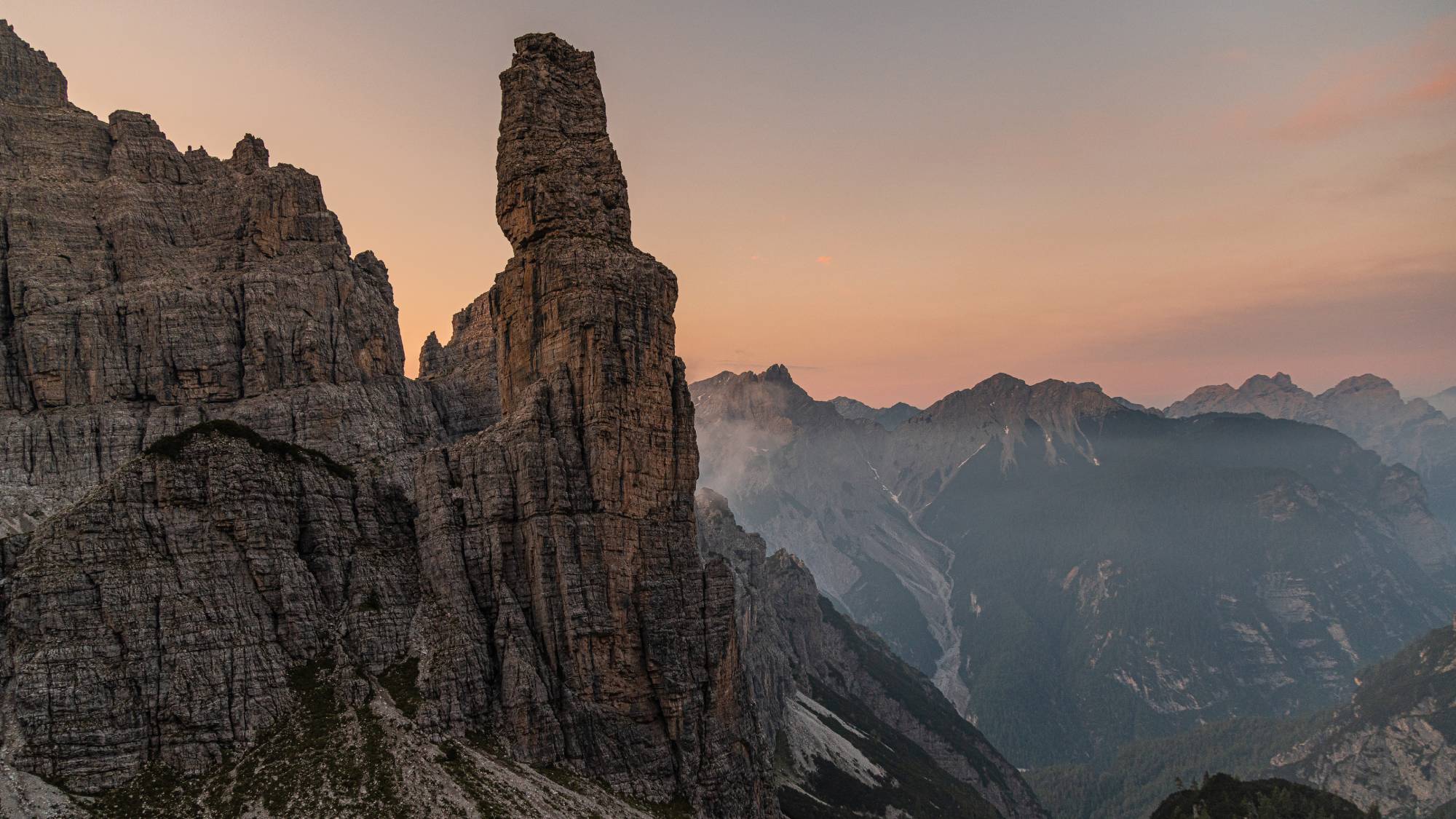 The Campanile of Val Montanaia rock, Friulian Dolomites, belonging to the Spalti di Toro group, located in the homonymous valley, in the area of the upper Val Cimoliana, within the territory of the municipality of Cimolais, Friuli Venezia Giulia, Italy, Europe. (Photo by: Leonardo Mangia/REDA/Universal Images Group via Getty Images)