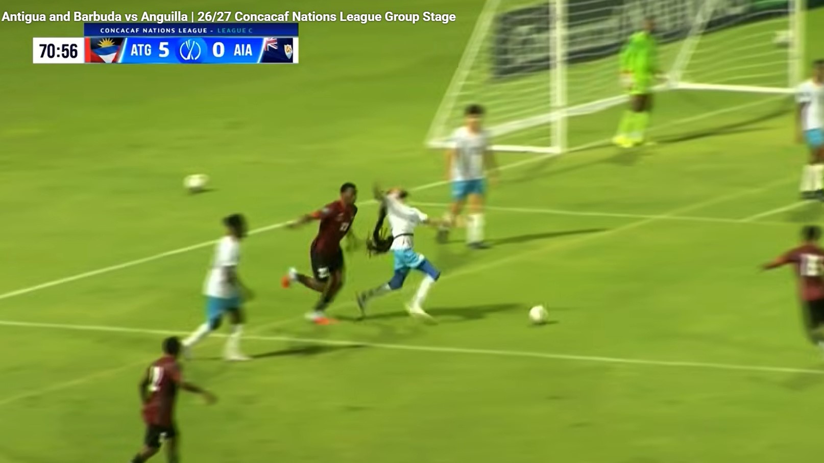 concacaf nemzetek ligája antigua és barbuda anguilla hajhúzás piros lap