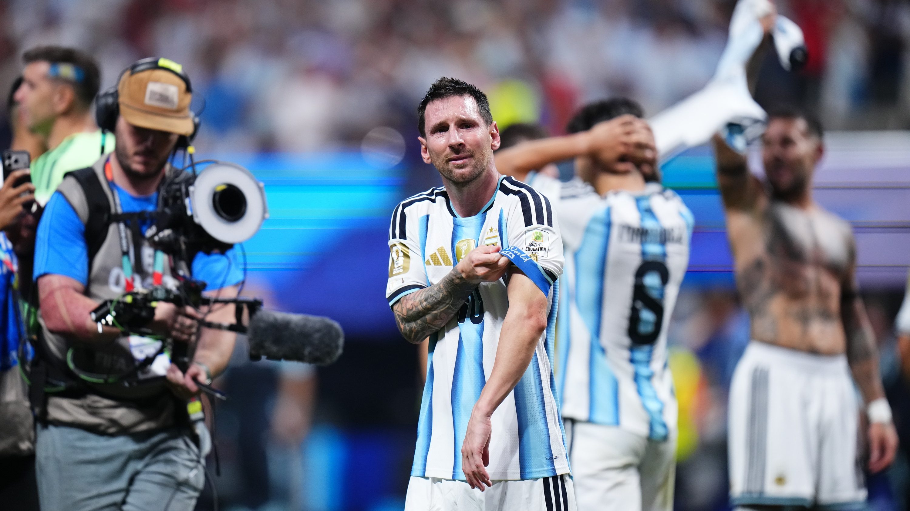 Lionel Messi a vébén.