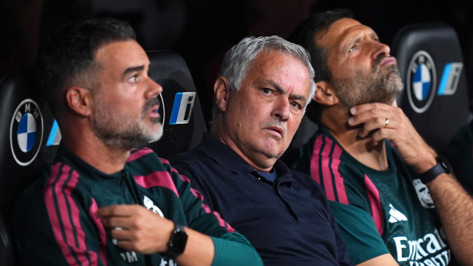 José Mourinho a Real Madrid és a Rayo Vallecano bajnokiján.