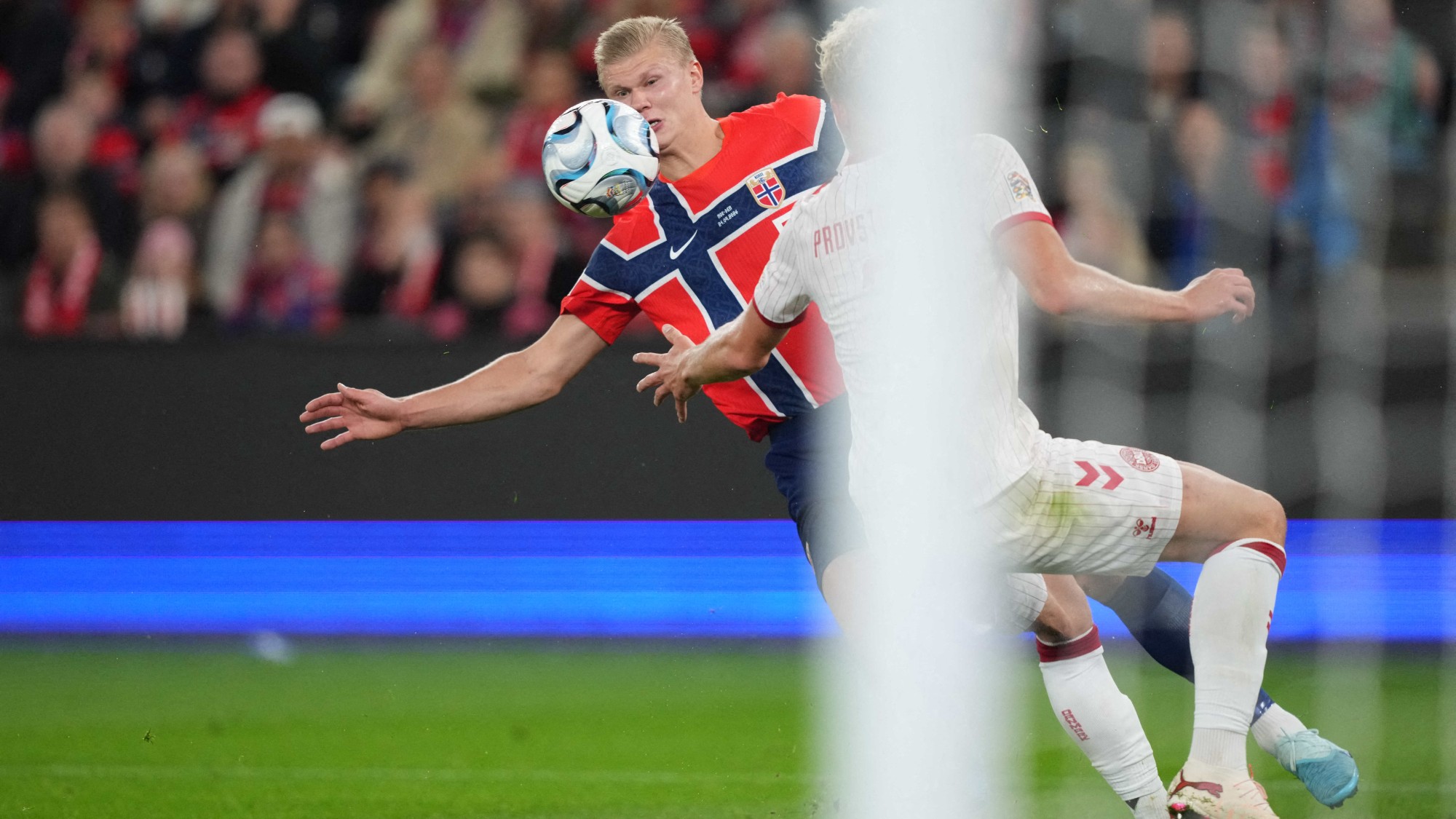 Erling Haaland (Norway) during Group Stage, UEFA Nations League, Norway and Denmark at Ullevaal Stadion, Oslo, Norway on September 24 2026. (Photo by Ulrik Pedersen/NurPhoto)