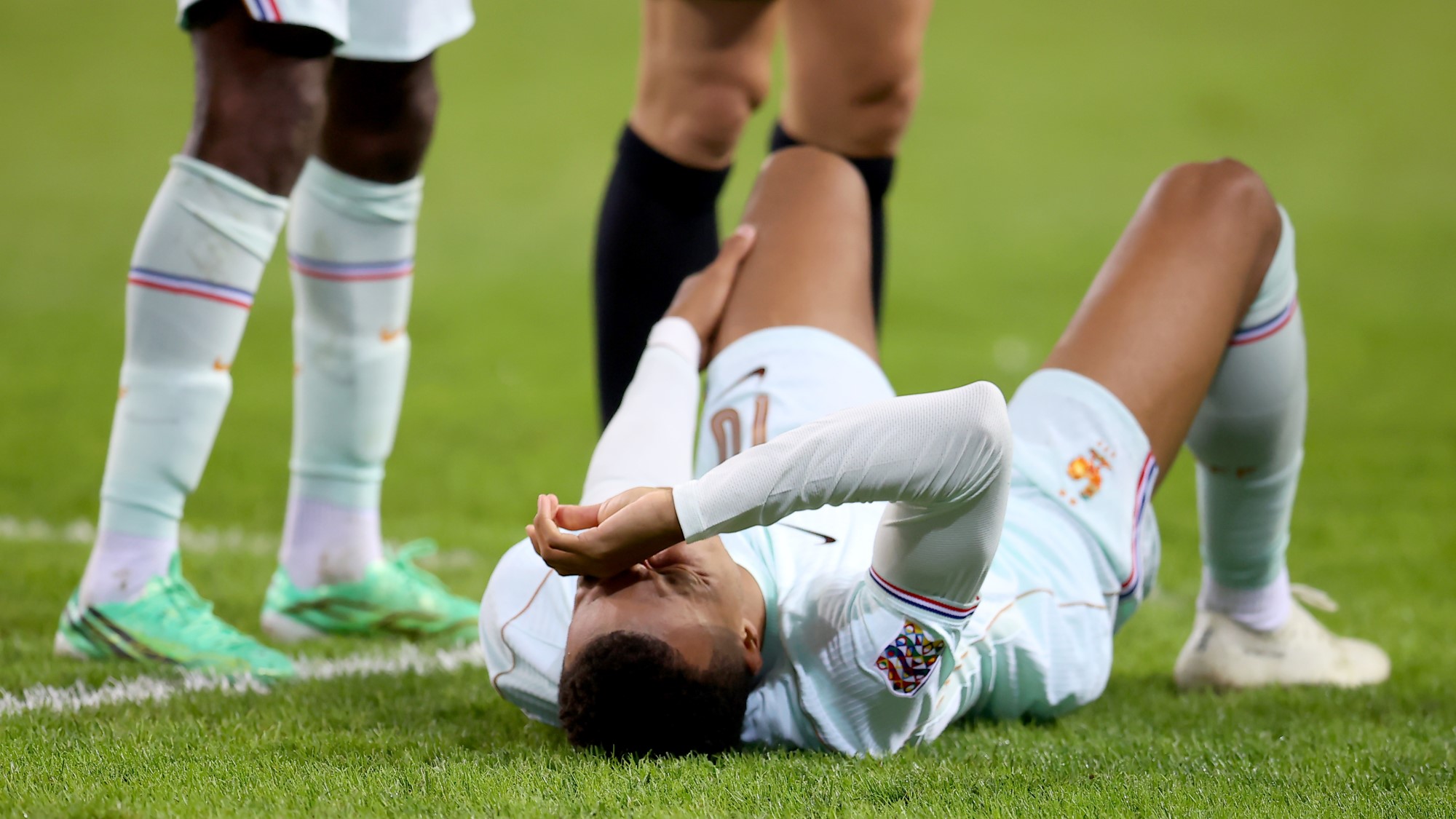 Kylian Mbappé megsérült a franciák meccsén.