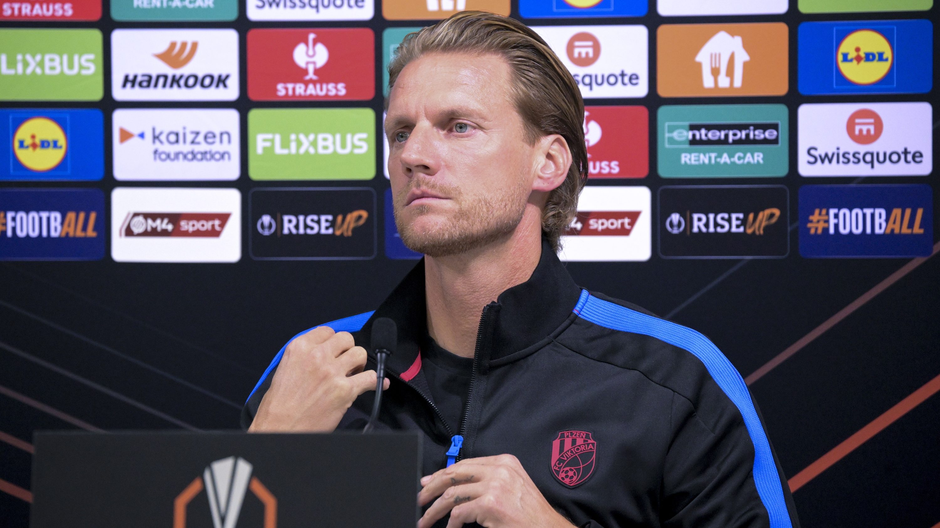 Radoslav Kovac, a Viktoria Plzen vezetőedzője.