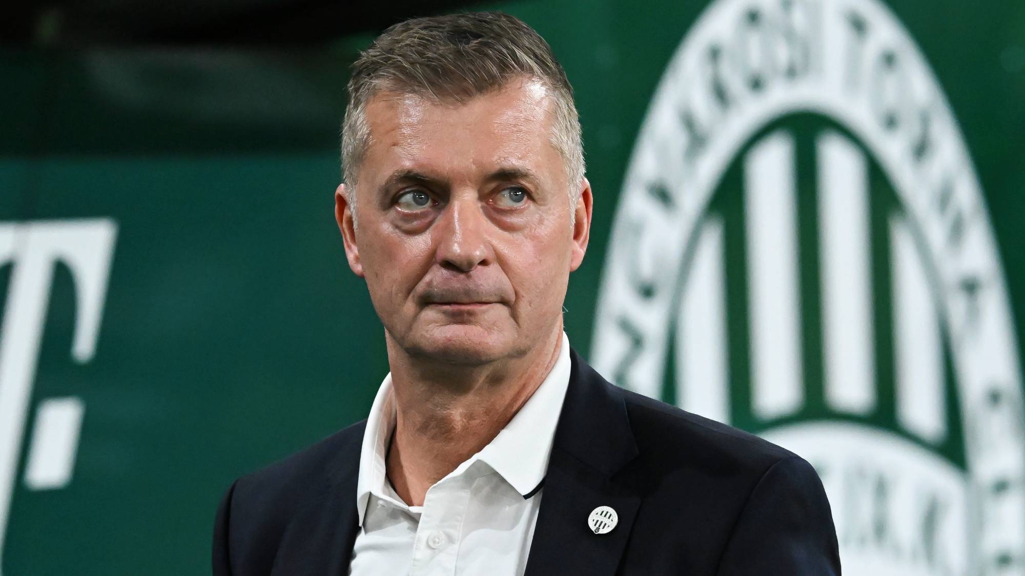Kubatov Gábor, az FTC elnöke a labdarúgó OTP Bank Liga 11. fordulójában játszott Ferencvárosi TC - MTK Budapest mérkőzésen a Groupama Arénában 2026. október 25-én.