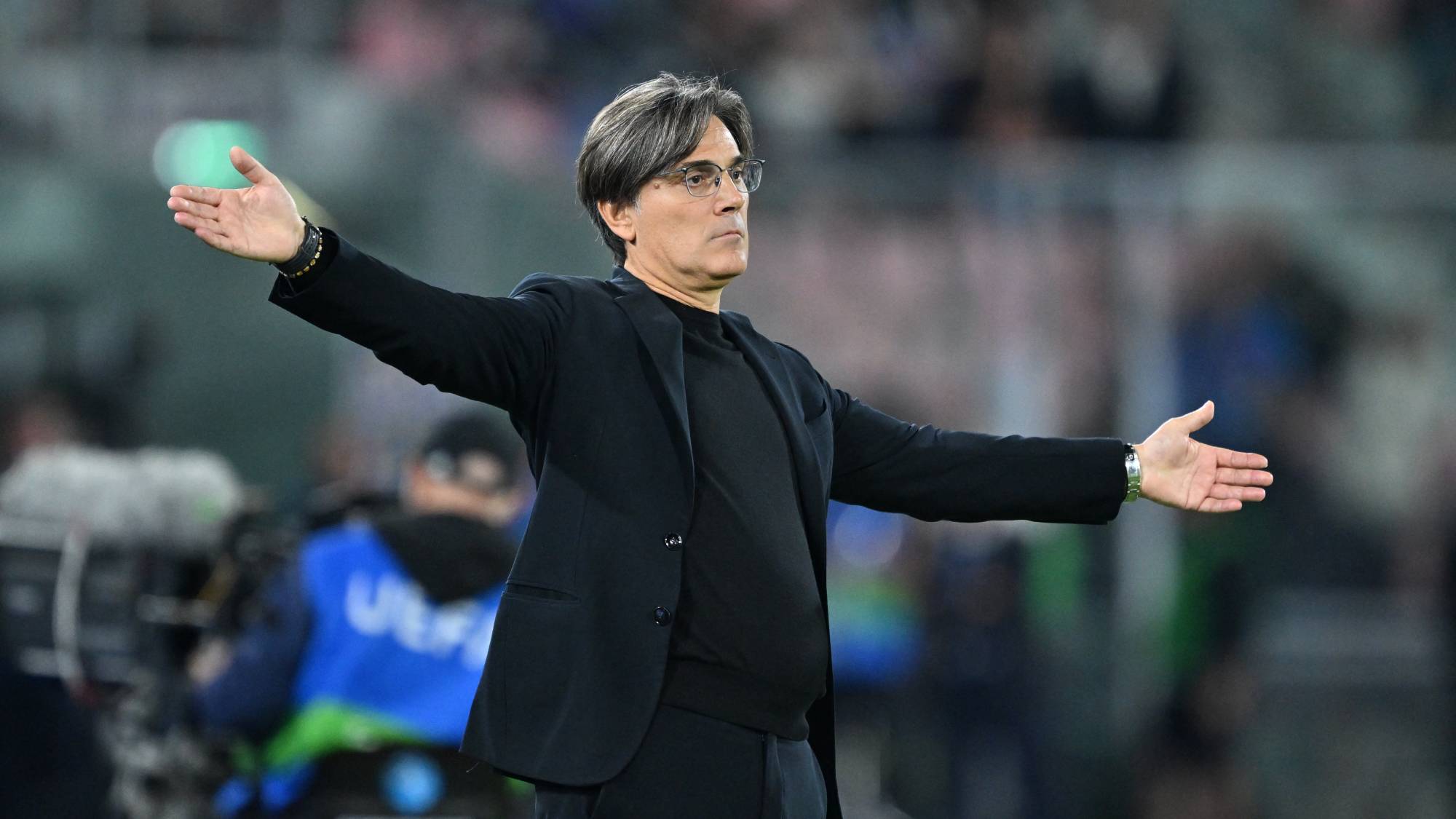 BOLOGNA, ITALY - OCTOBER 5: Vincenzo Montella, head coach of Turkiye during the UEFA Nations League A Group 1 match between Italy and Turkiye at Stadio Renato Dall'Ara in Bologna, Italy on October 5, 2026. Mustafa Yalcin / Anadolu
